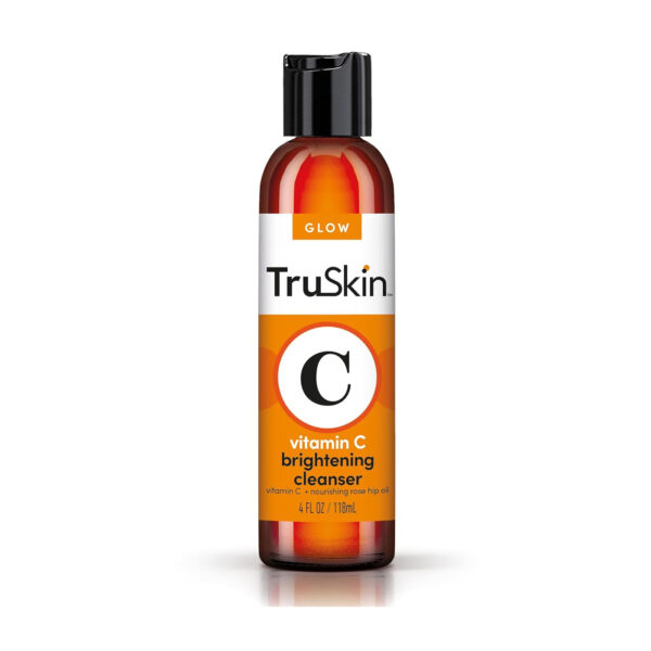 TruSkin Vitamin C Cleanser for Face - Brightening Face Wash with Vitamins C & E, 4 fl oz