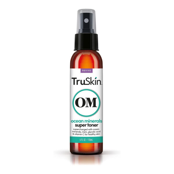 TruSkin Daily Facial Super Toner – for All Skin Types with Glycolic Acid, Vitamin C, 4 fl oz