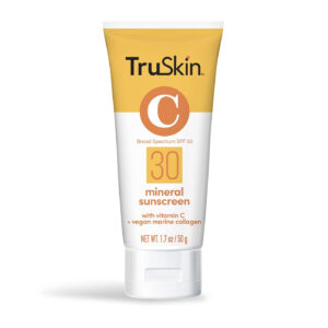 TruSkin Mineral Face Sunscreen SPF 30 – Broad Spectrum Mineral Sunscreen for Face with Zinc Oxide, Vitamin C & Vegan Marine Collagen, 1.7 fl oz