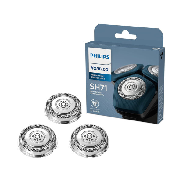 Philips Norelco Genuine SH71/52 Shaving Heads compatible with Norelco Shaver Series 5000 Angular and 7000