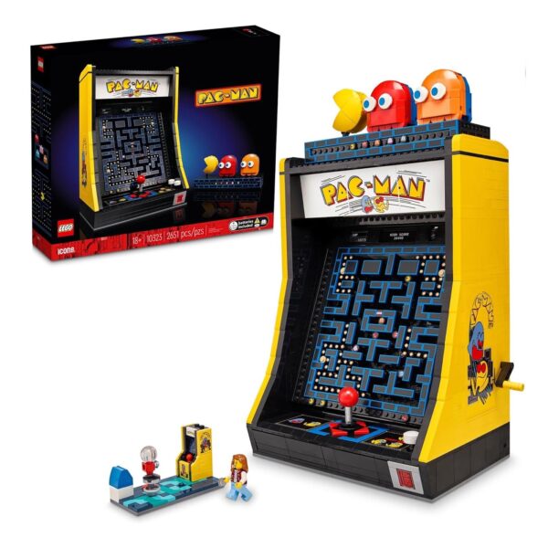 LEGO Icons PAC-Man Arcade Building Kit, Build a Replica Model of a Classic Video Game
