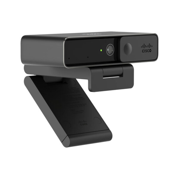 CISCO DESIGNED Cisco Desk Camera 4K in Carbon Black with up to 4K Ultra HD Video, Dual Microphones, Low-Light Performance, 1-Year Limited Hardware Warranty (CD-DSKCAM-C-US)