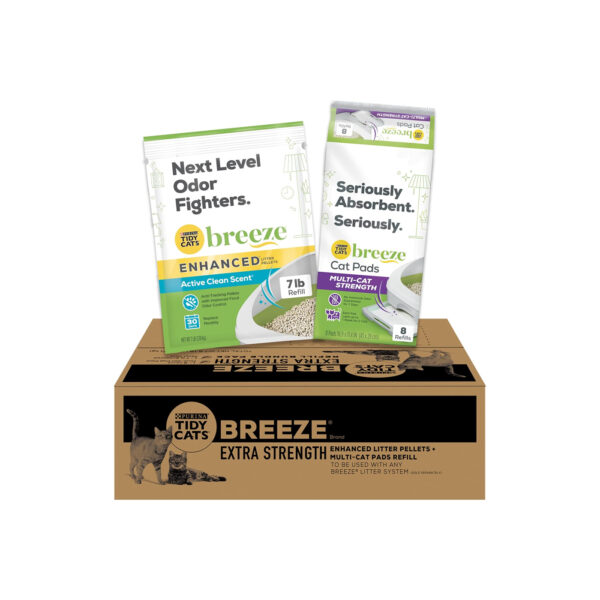 Purina Tidy Cats Breeze Cat Litter Extra Strength Refill Bundle