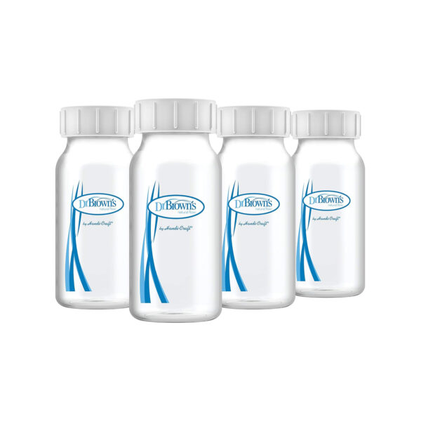 Dr. Brown's Breastmilk Storage and Collection Bottles - 4 Oz - Pack of 4