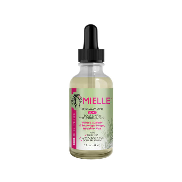Mielle Organics Rosemary Mint Light Scalp & Hair Strengthening Oil - 2 Ounce