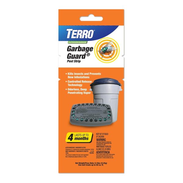 TERRO T800 Garbage Guard Trash Can Insect Killer - Kills Flies, Maggots, Roaches, Beetles, and Other Insects